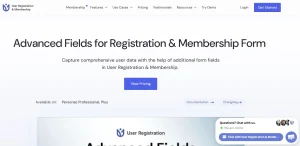 User Registration Advanced Fields