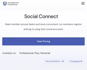 User Registration Social Connect