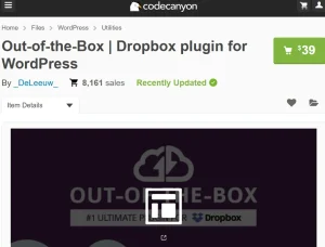 WP Cloud Plugin Out-of-the-Box (Dropbox)