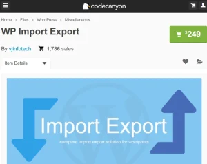 WP Import Export