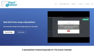 WP Sheet Editor – Events Pro