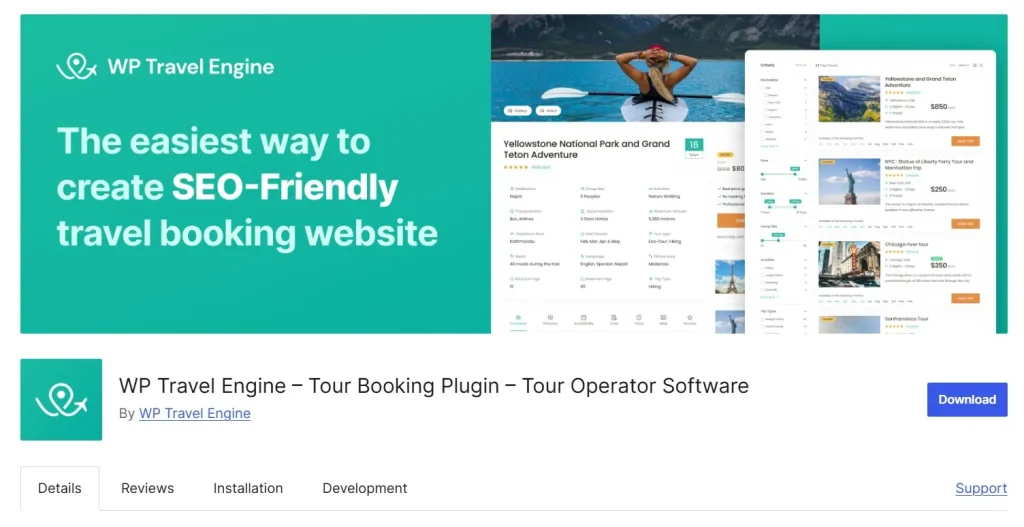 WP Travel Engine – Travel and Tour Booking Plugin