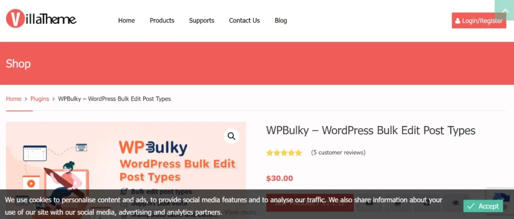 WPBulky – WordPress Bulk Edit Post Types Premium
