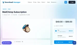 WPDM – MailChimp