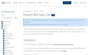 WS Form PRO – FluentCRM