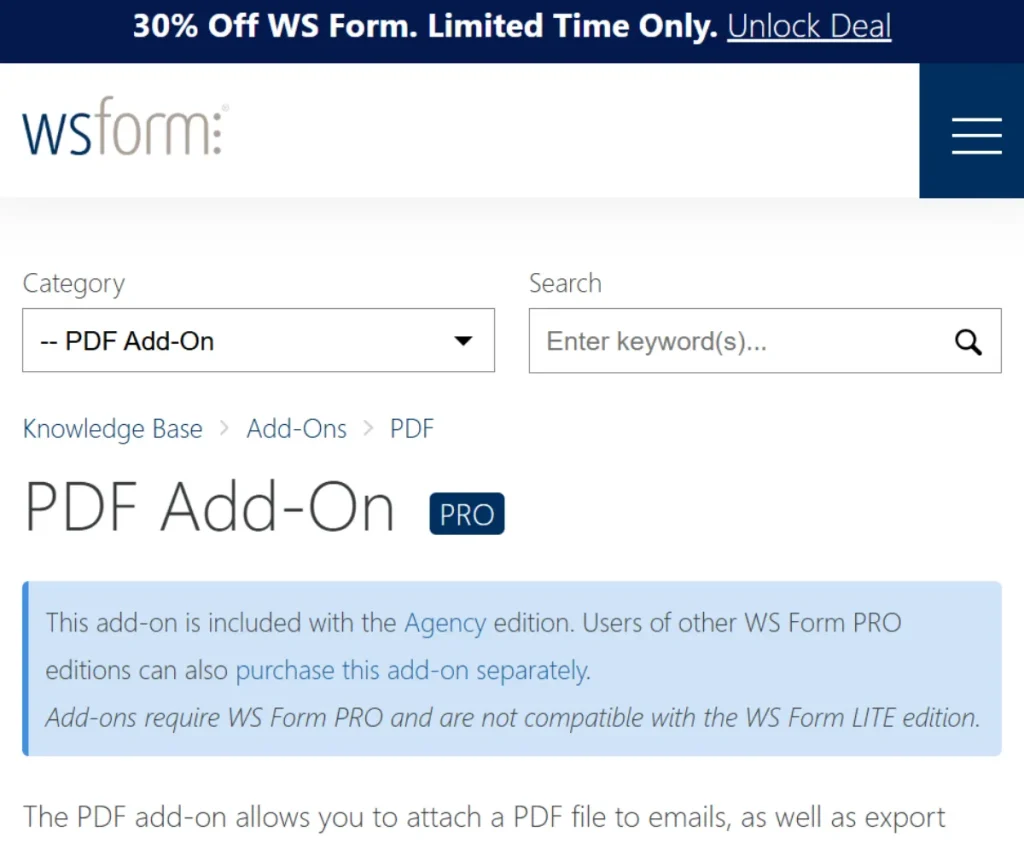 WS Form PRO – PDF