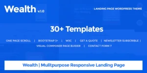 Wealth – Multi-Purpose Landing Page WordPress Theme