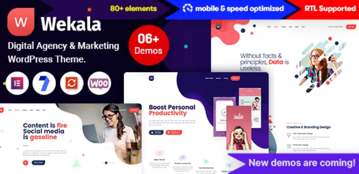 Wekala - Digital Agency & Marketing WordPress Theme