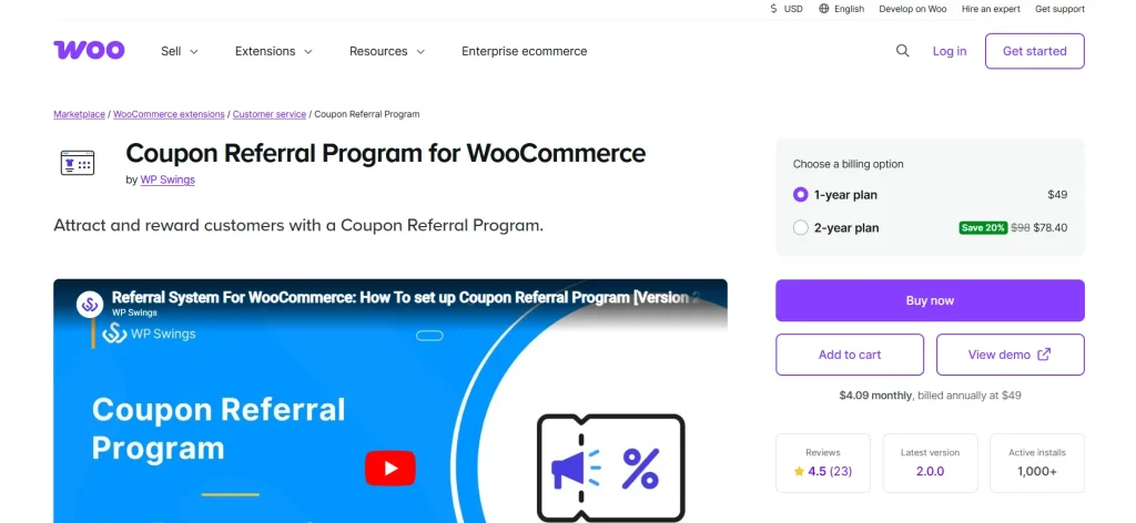 WooCommerce Coupon Referral Program