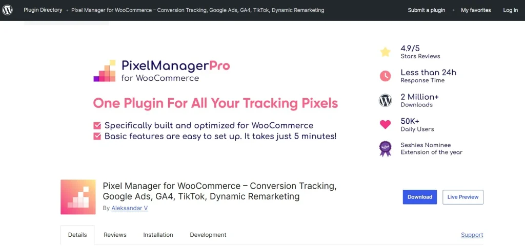 WooCommerce Pixel Manager