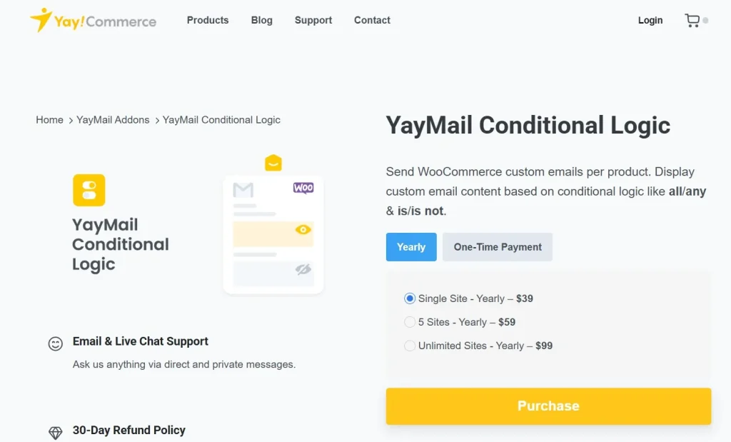 YayMail Addon for Conditional Logic