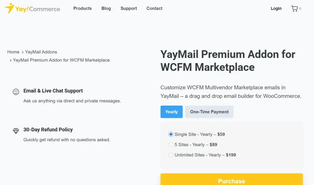 YayMail Addon for WCFM Marketplace