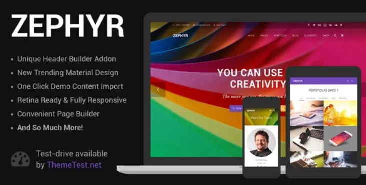 Zephyr | Material Design Theme