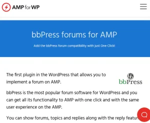 bbPress for AMP