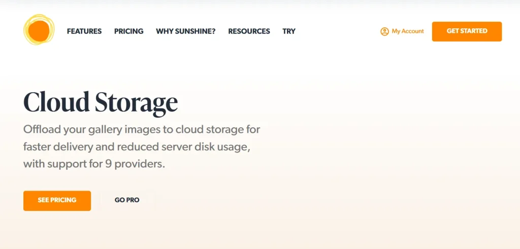 Sunshine Photo Cart – Cloud Storage